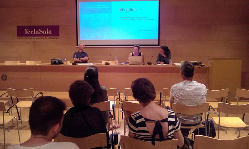 Presentación en las Jornadas de la Universitat de Barcelona, Juliols 2018